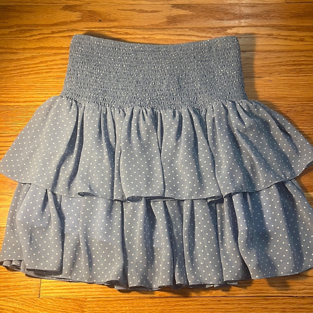 Cute ruffle polka dot skirt